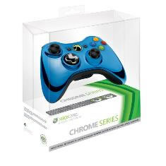 Accesorio Xbox 360 - Mando Inalambrico Serie Chrome Azul